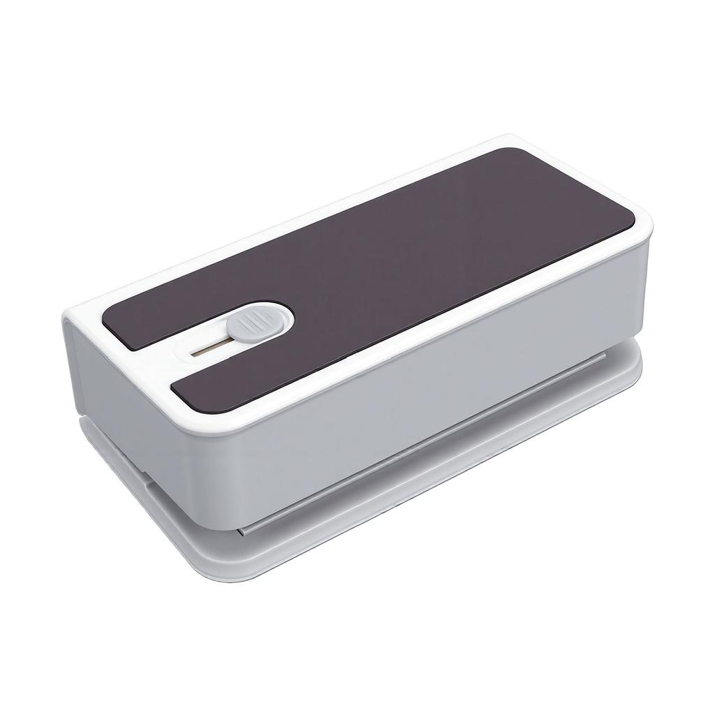 Mini Bag Sealer with Concealed Cutter Magnetic Back Rechargeable 6 Adjustable Heat Levels LED Display Portable Bag