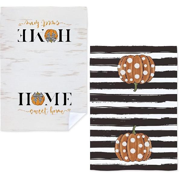 Vintage Floral Kitchen Towels Set of 2, Floral Decorative Dish Towels, Boho Decorative Hand Towel, Fall Decor Kitchen Towel, Fall Decor for Bathroom,