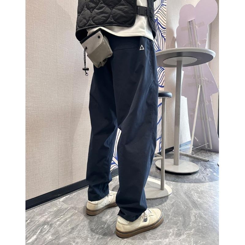 Summer Thin Cargo Pants Men Casual Tapered Trousers with Zipper Pockets Quick Dry Streetwear Pants for Outdoor Daily Wear S-3XL
