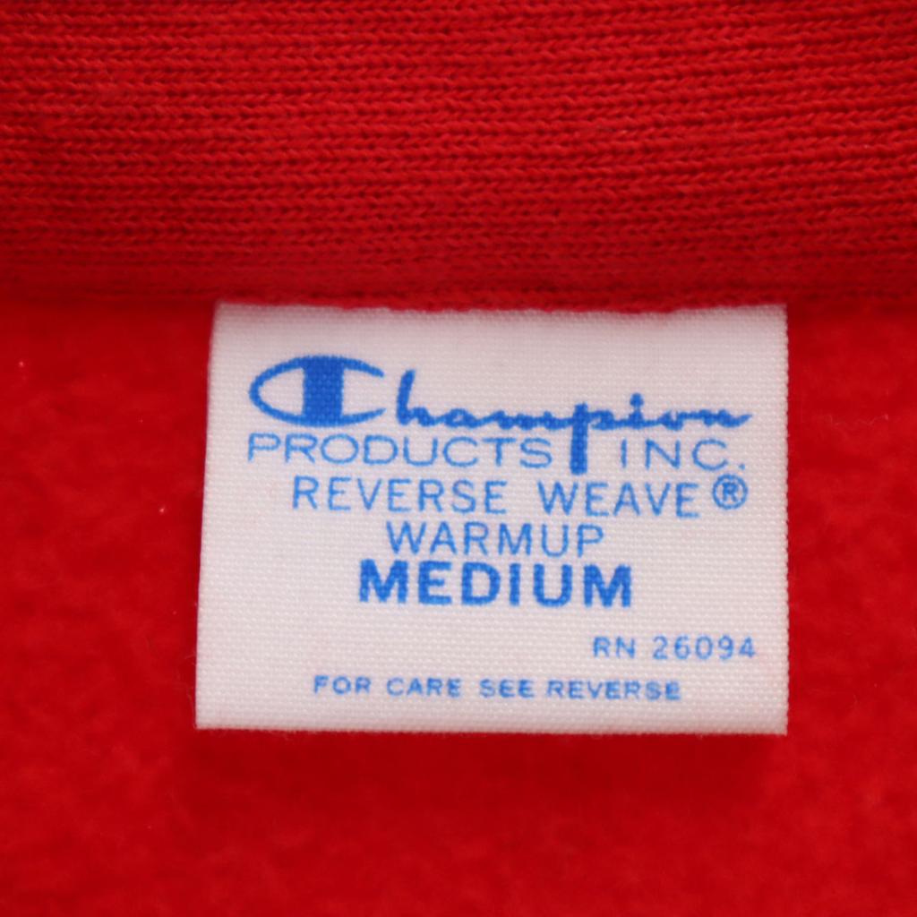 Champion Reverse Weave Sweatshirt Blouson M Red Fleece-lined jacket Women Used