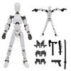 1/4/6PCS Assembled Titan T13 Action Figures Robot Set Toy for Kid 3D Printed Multi Movable Joints Lucky Doll Decora Adult Gift
