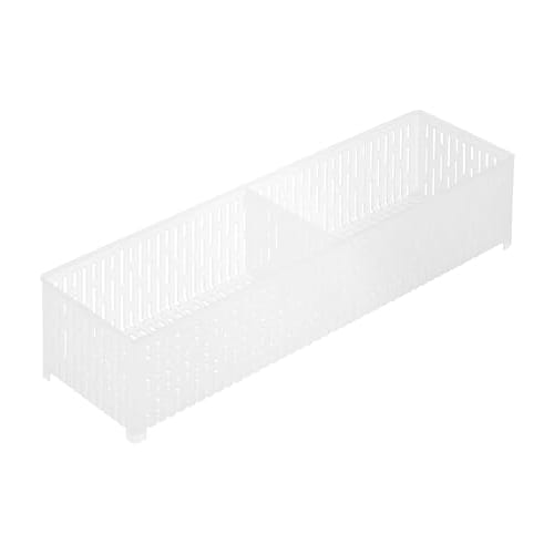 Yamazaki Tower Refrigerator-Suitable Colander Bowl with Lid and Divider, White, Container: W37.5 x D11 x H8.5cm, Dishwasher-Safe, Storage Container, M