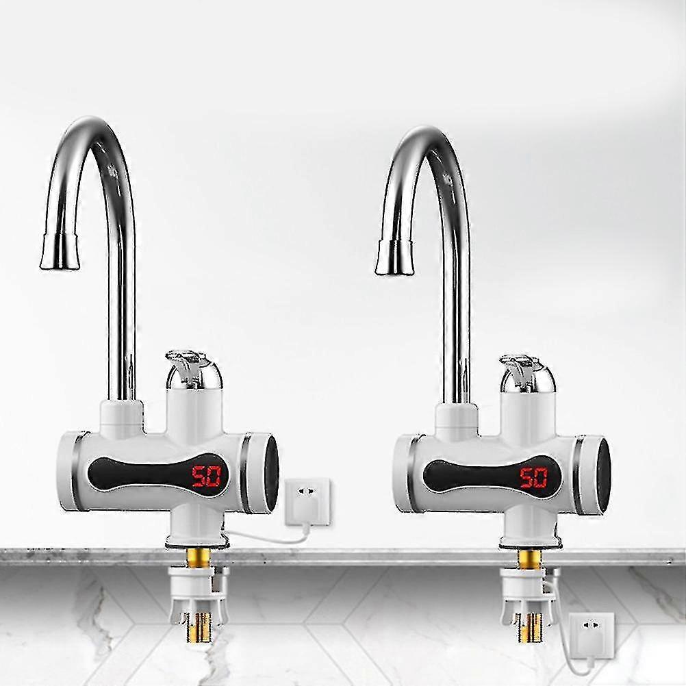 360  Electric Instant Water Heater Faucet Tap  Kitchen Fast Heat Led New - European Standard