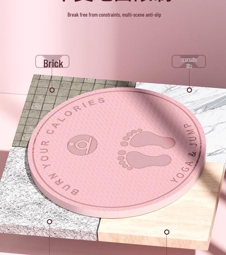 Geräuschloses, rutschfestes, stoßdämpfendes, kabelloses Springseil & Yogamatte