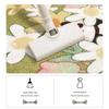 Floral Stain-Resistant Non-Slip Faux Cashmere Rug for Bedroom, Living Room, and Hallway