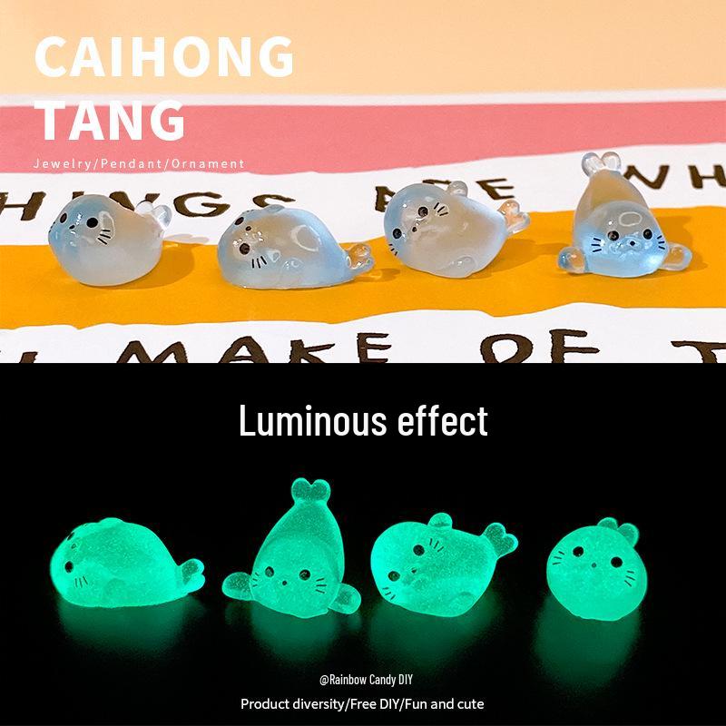 

Новый креативный миниатюрный светящийся орнамент «Детеныш тюленя», сделай сам