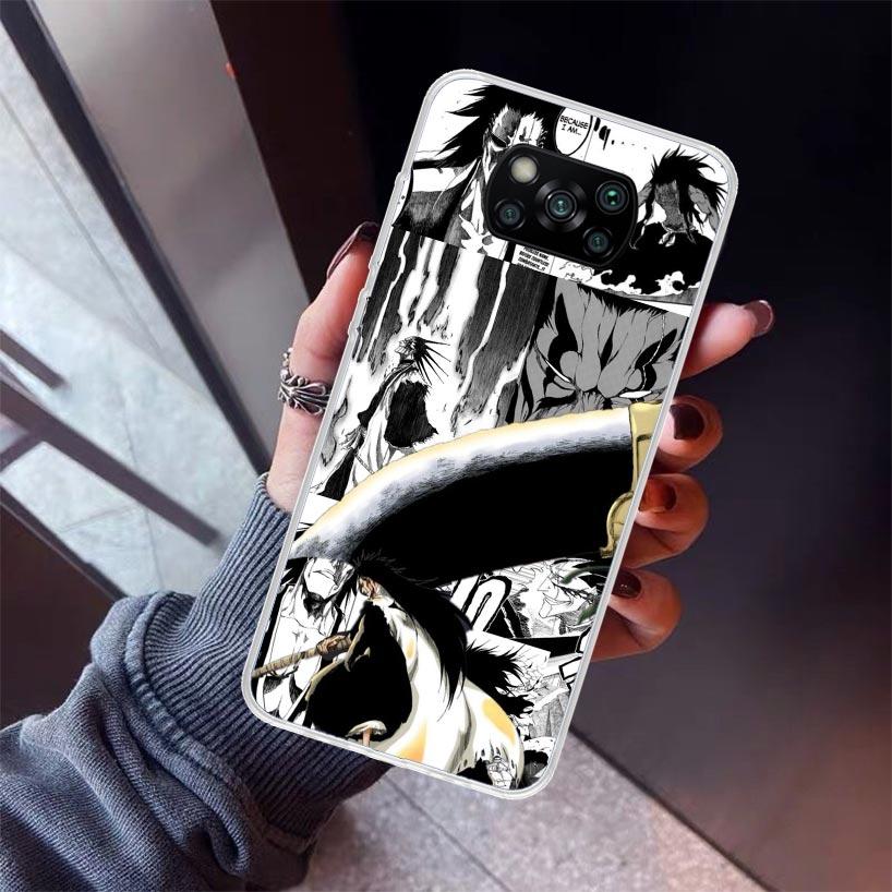 Zaraki Kenpachi Bleach Phone Case For Xiaomi Poco X7 X6 X5 Pro F7 Ultra Redmi 15C 15 13 13C 12 12C 10 10A 10C 9 9A 9C 9T Shell P