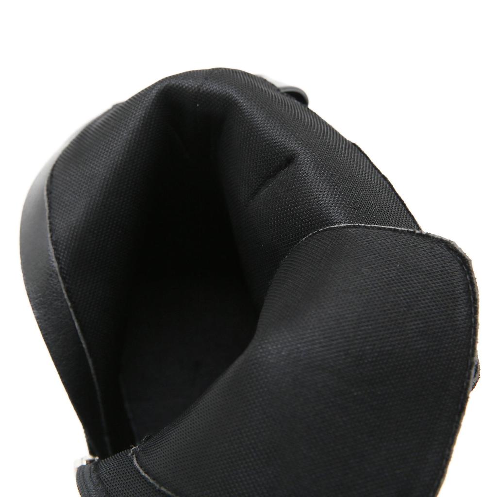 Gdgydh High Heels Boots DJ Stage Performance Chunky Heel Ankle Boots with Chains & Buckles Nightclub Party Shoes for Women