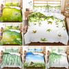 Plant Landscape Series 3D Digital Printing Bed Three-Piece Set