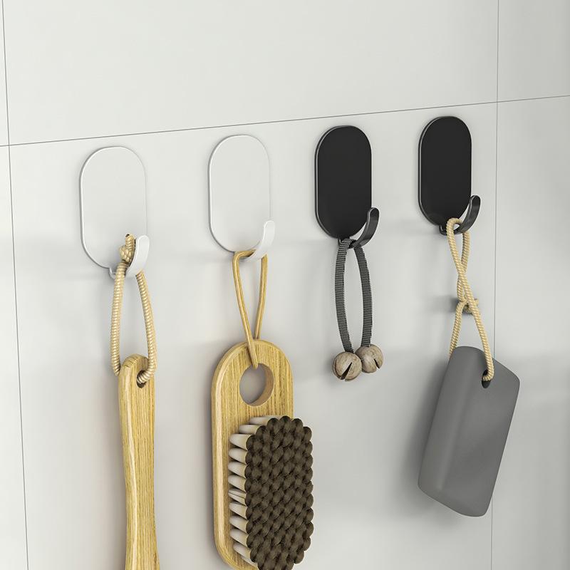 Stainless Hooks 5 Pack - Self Adhesive Hooks for Kitchen Bathroom