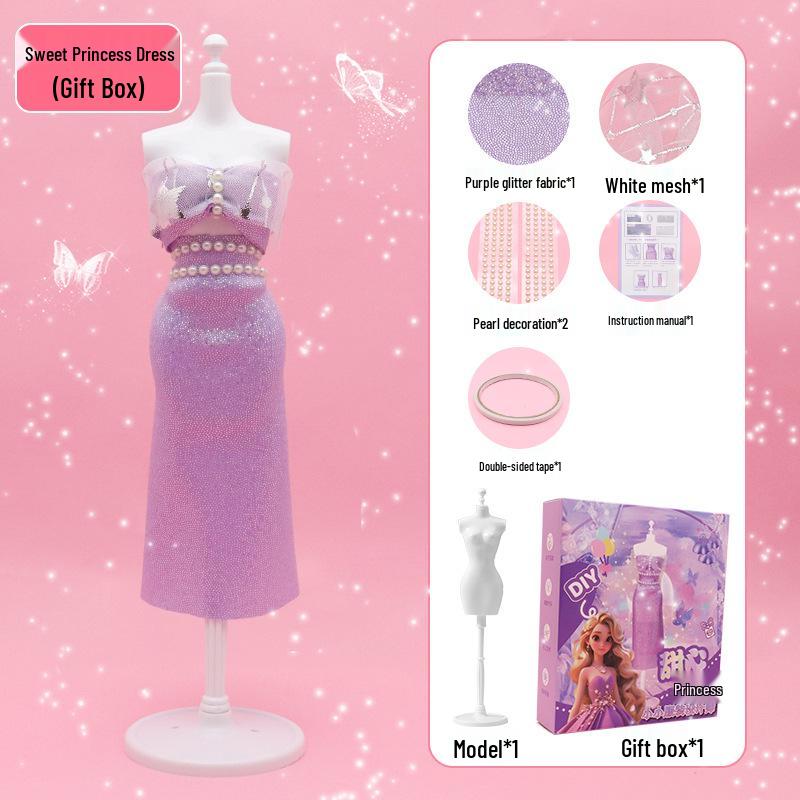 

Набор для создания костюма принцессы своими руками для девочек - Подарок на день рождения