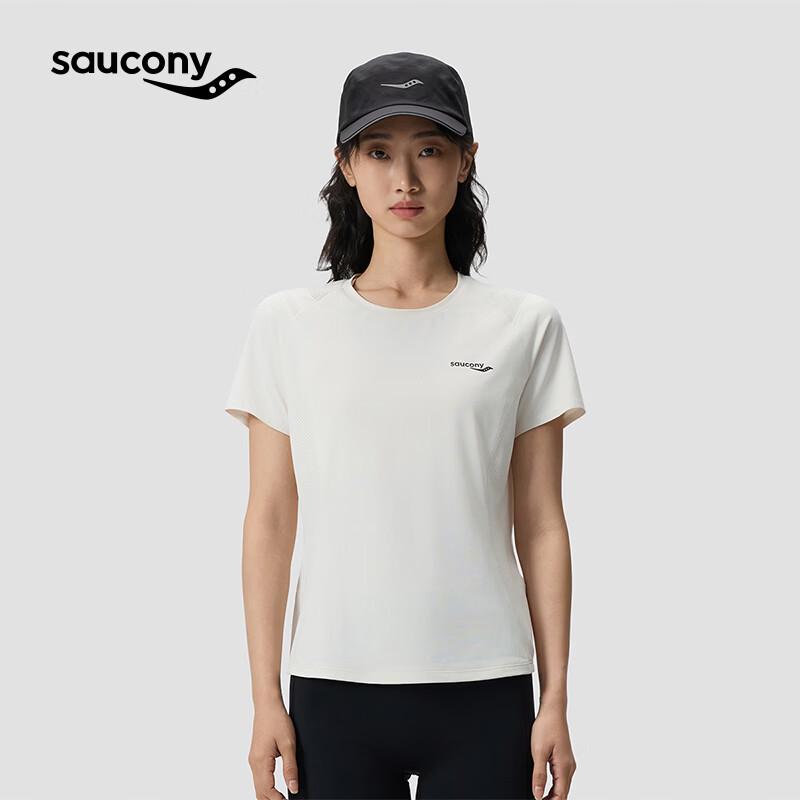 Saucony Women s Urban Lifestyle Sport T-Shirt M кремово-белый
