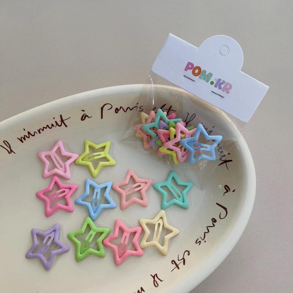 10pcs Candy Color Bobby Pins 3cm-5cm Small Metal Hair Clips Children's Hair Accessories
