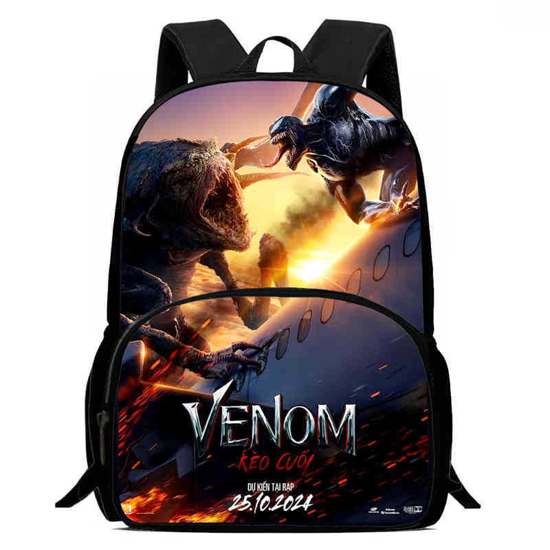 Venom 3 After a Dance Anime Backpack Student School Bag Computer Bag