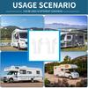 Easy Installa Campers Gutter Extensions Rain Gutter Spouts Directs Rainwater Away from Trailer Motorhome Extender 4pcs