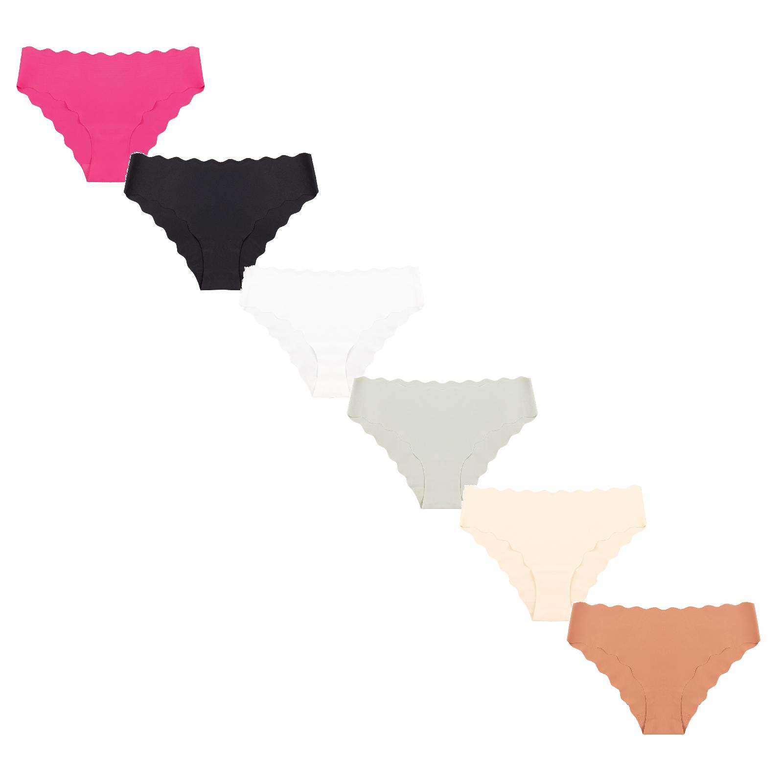 

6-piece set Women s Thin Breathable Quick Drying Low Waist Seamless Underwear XS