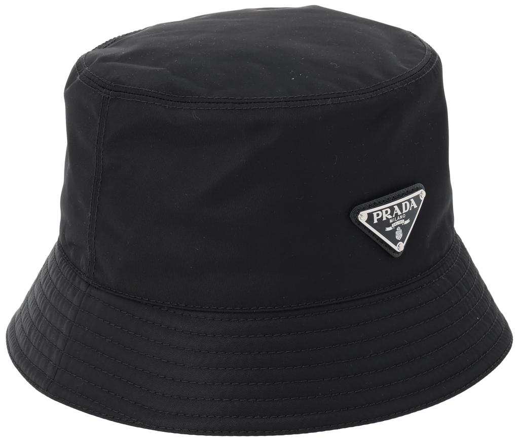 Prada Women's Bucket Hat, 1HC137 2DMI 002, NERO [Parallel Import]