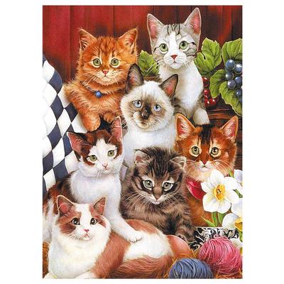 CHengQiSM Puzzles Katze 500 Geschenk 500-teiliges Puzzle, Foto, Teile, Tier, Katze, Stilvoll, Einrichtung, (38 x 52 cm)