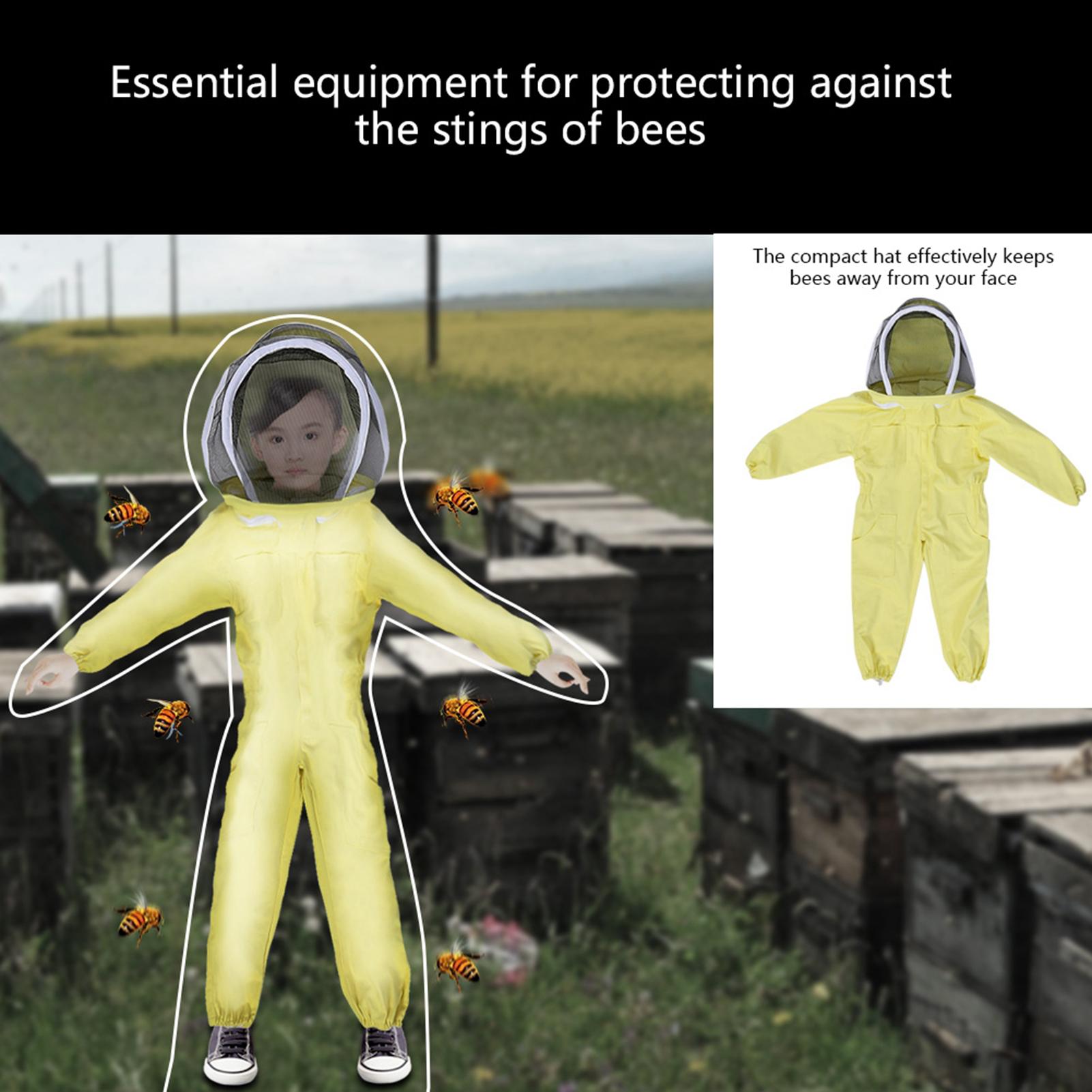 

Professional Child Beekeeping Protective Suit Bee Farm Visitor Protect Equipment Jumpsuit(M)