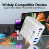 PD 25W 6-Port Fast Charger: 3 USB, 3 PD, 55W QC3.0 EU Standard for Mobile Phones