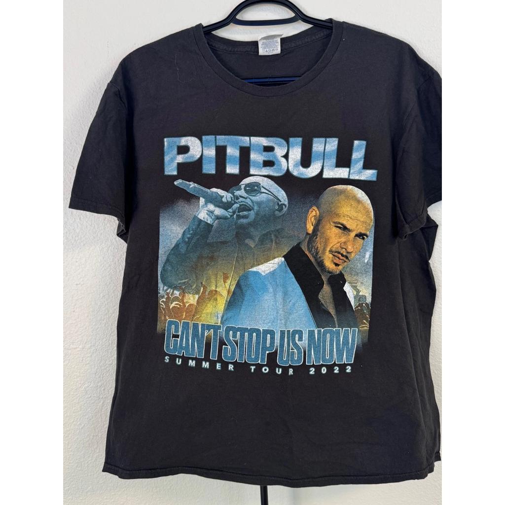 Pitbull Can't Stop Us Now Summer Tour 2022 T-Shirt Mens Large Iggy Azalea Black