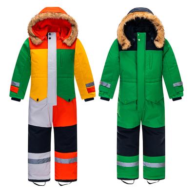 Children's Ski Suit Boys/girls Outdoor Thicken Warm Ski Jacket Windproof Waterproof Snowsuit