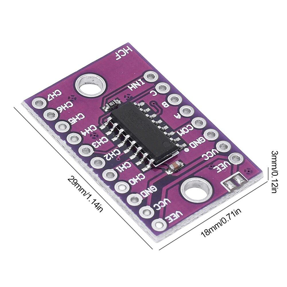 74HC4051 CD4051 Single 8-channel Digitally Controlled Electronic Switch Multiplexers For Ardunio
