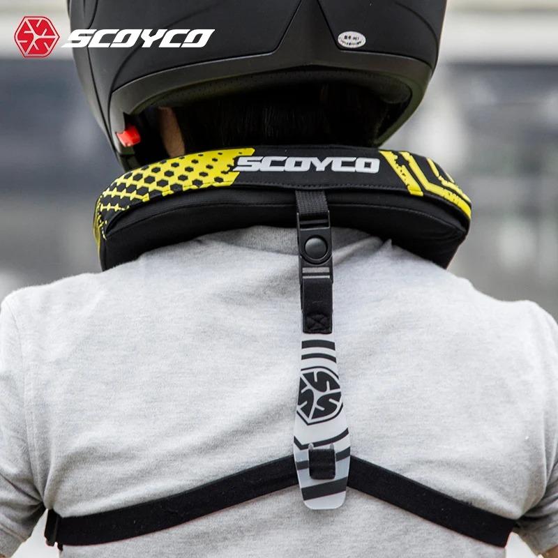 High-quality SCOYCO N02B Neck Protector Men Women Motorcycle Cycling Racing Protective Gear Long Distance Motocross Neck Guard