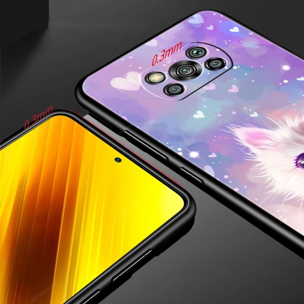 Colorful Cat Design Phone Case Cover for Xiaomi Poco F7 Ultra F6 F5 F4 F3 X6 X5 X4 X3 NFC C51 C55 M4 GT 5G Soft TPU Shell Capas