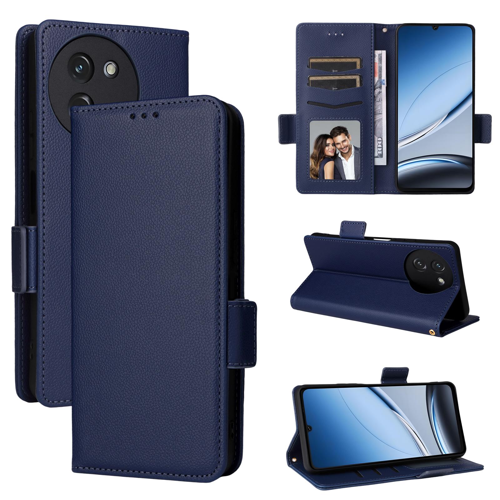 

Чохол-книжка для Doogee Note 59/Note 59 Pro з PU шкіри, захист всього корпусу з [блокуванням RFID], протиударний, міцний, ретро чохол для телефону Doogee Note59/Note 59 Pro темно-синього кольору