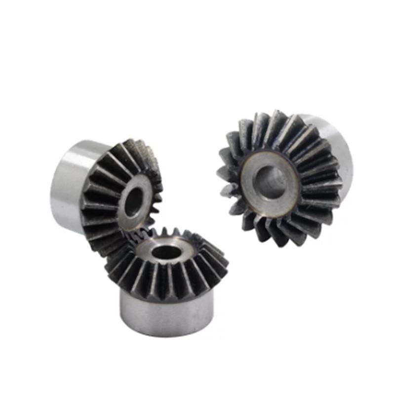 Roată dințată conică 2.5 Mod 20 dinți 2.5M 20T Cu alezaj pentru pană 12 14 15 16 17 18 20 22 24 25mm Angrenaj de acționare la 90 de grade Oțel