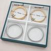 Vintage Gold Snake Bone Bangle – Statement Retro Women's Bracelet