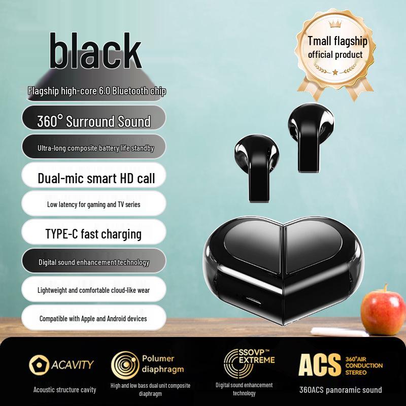 Women's Style Noise-Cancelling Bluetooth Earphones: Long Battery, No Delay, Great Sound