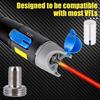 20 Part Red Light Repair Parts Set, White Sleeves and Threaded Metal Ends for Handheld Service Work Maintenance Kit Set Use Kit Pack