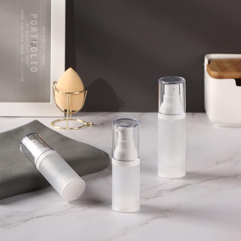 Frosted Air Pump Vacuum, Toothpaste, Lotion, and Spray Bottle Set