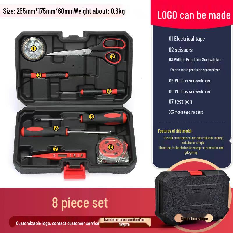 Deluxe Sada domácího nářadí: Elektrikářské a automobilové nezbytnosti