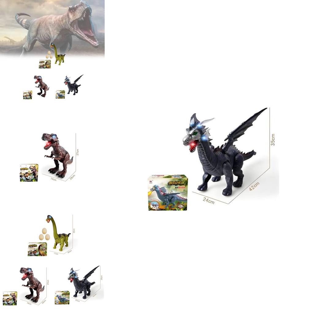 Childrens Dinosaur Toy Model With Lights For Development And Interactive Play