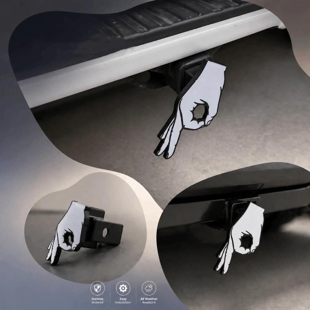 Circle Hand Pattern Trailer Receiver Cover Lightweight Material SUV Rear Cover  Outdoor Adventures