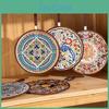 Ceramic Coasters Mat Insulation Heat For Kitchen Dining Antiscalding Cork Bottom Bowl Cup Mat Table Home Decor