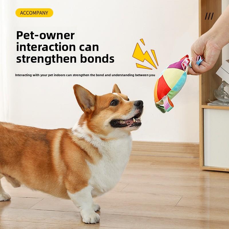 Dog Frisbee Toys, Plush Sound-making Interaction, Dog Frisbee, Teeth Grinding, Biting, Pet Border Collie Training, Dog Training