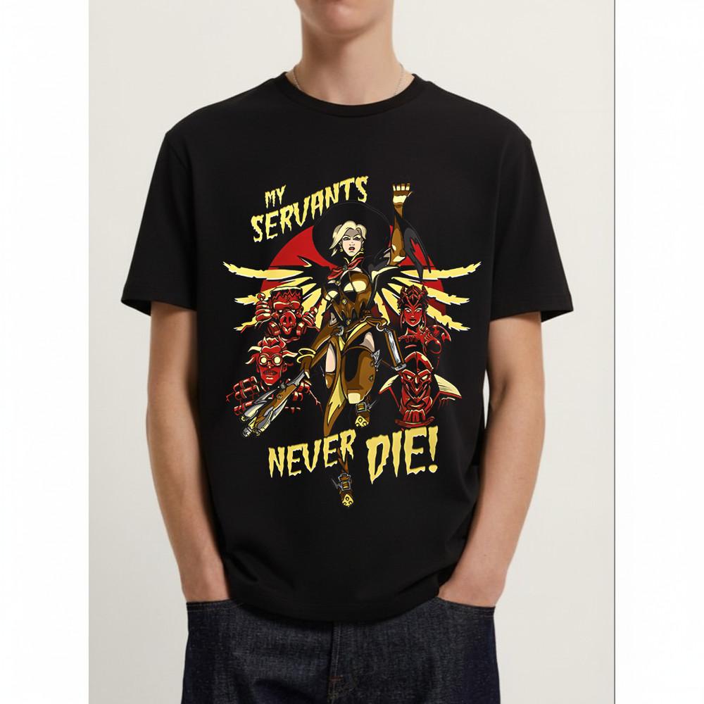 Blizzard Overwatch Mercy Witch Men’s T-Shirt Unisex T-Shirt XL
