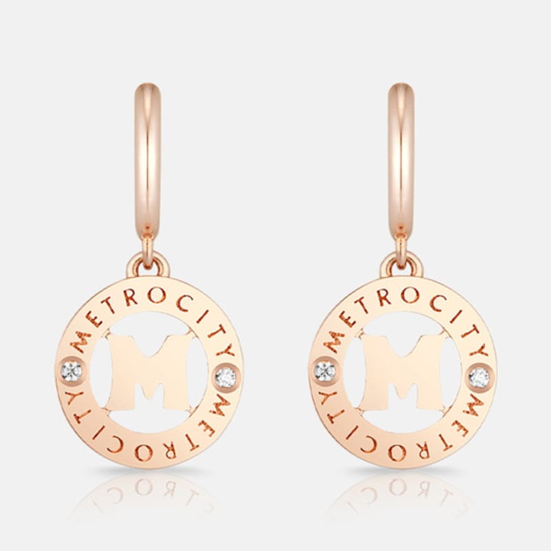 METROCITY JEWELRY M Basic Rose Earrings A241BE9085RPA
