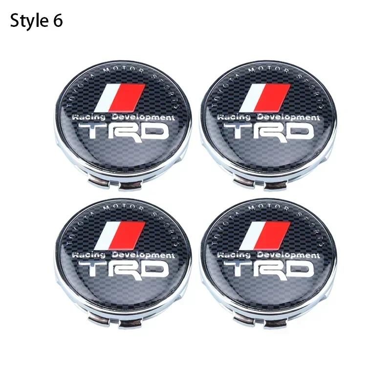 4pcs 60mm Car Tyre Wheel Center Hub Cap Badge For Toyota C-hr Prado Rav4 Yaris Hilux Prius Avensis Corolla Camry Accessories