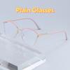 Large Framed Cat Eye Optical Glasses Cute Sweet School Style Metal For Women Men Anti Blue Light Glasses Eye Protection