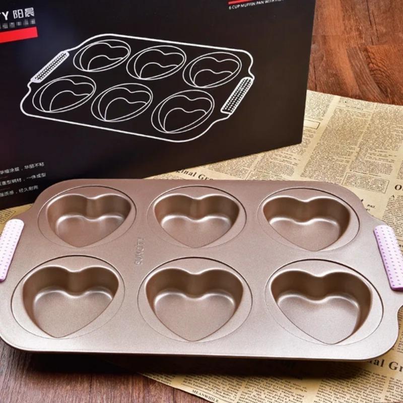 Durable Carbon Steel Baguette Baking Molds, Nonstick French Bread Pan with Rectangular Slots, Specialty 3-Cavity Baguette Mold - Essential Kitchen