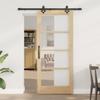 vidaXL Sliding Door Set with Hardware 86x198.5 Cm Solid Pine Wood 3332283