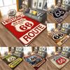 Historic Route 66 Pattern Rug Large Carpet Area for Living Room Kids Bedroom Sofa Kitchen Doormat Decor Child Non-slip Floor Mat