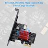 YBBOTT Express Expansion 1X To USB Type E Gen2 10Gbps Front Panel Adapter X1 Adapter Supports PCI-E Card, PCI-E 3.1 A-Key, Card, 3.0 ASM3142,