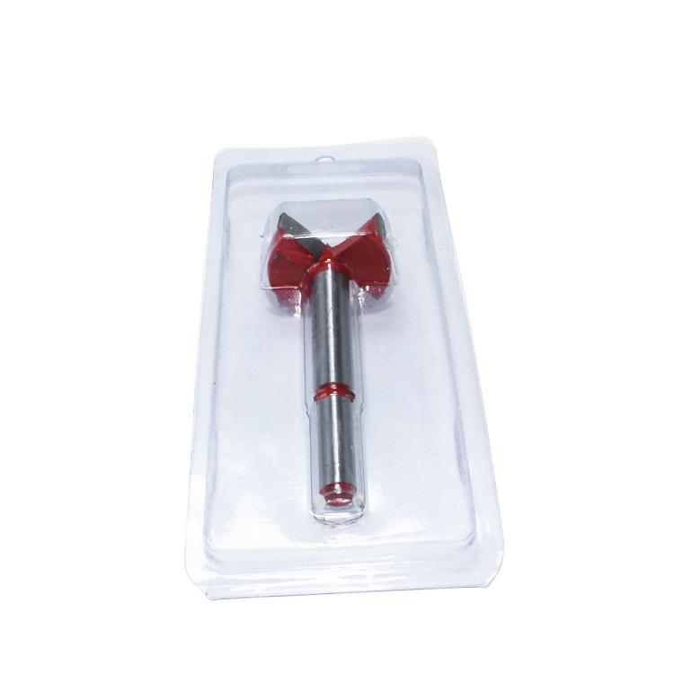 Red Alloy Flat Wing Drill Bit for Woodworking and Hole Expansion