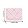 Portable Sweet Bow Wallet Three Fold Mini Cute Card Holder Coin Purse Flower Design Lightweight Leather Card Holder Girl